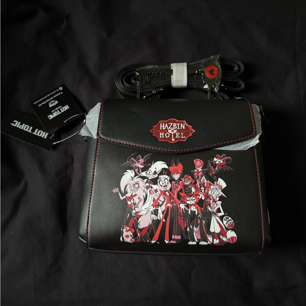 Hazbin Hotel Character Key Crossbody Bag-NWT